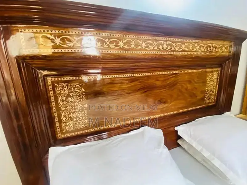 Complete Wooden Bedroom Furniture Set with Bed and Side Tables