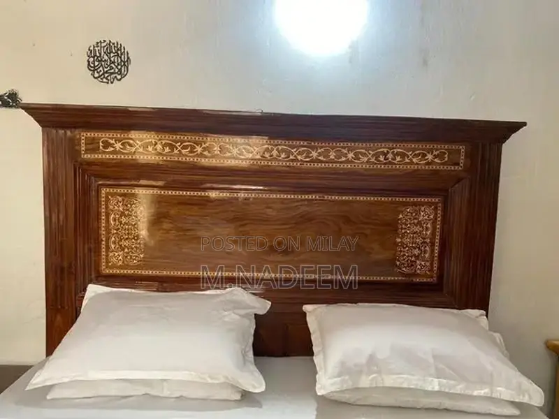 Complete Wooden Bedroom Furniture Set with Bed and Side Tables