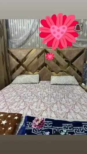 Photo - Wooden King Size Bed with Master Molty Foam Mattress