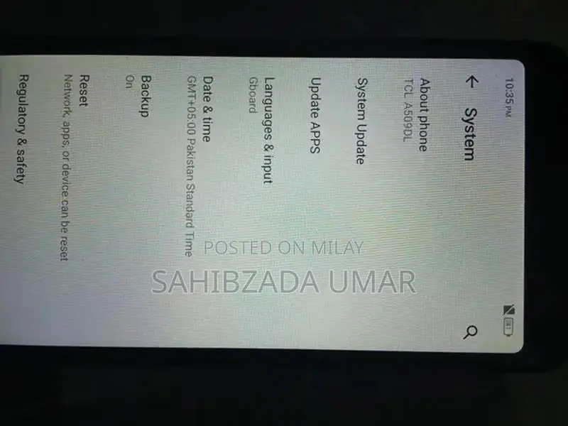 TCL Mobile Smartphone 32GB Black Compact Device