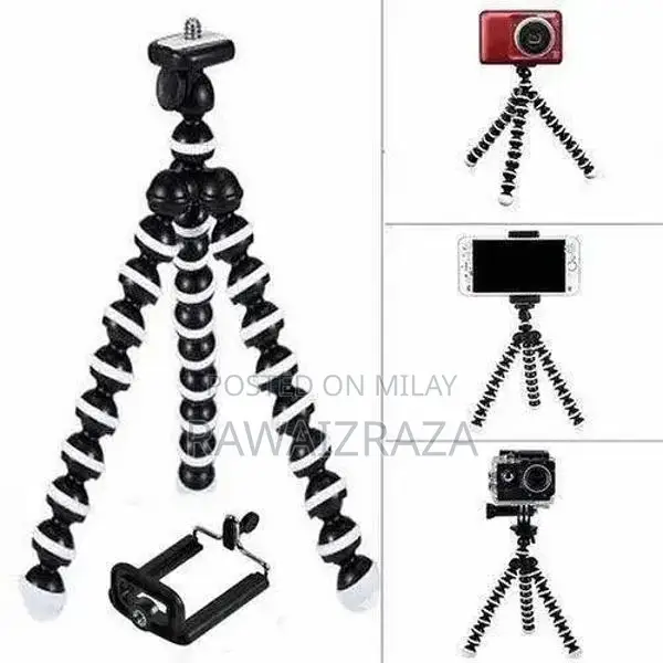 Flexible Adjustable Camera & Smartphone Tripod Stand
