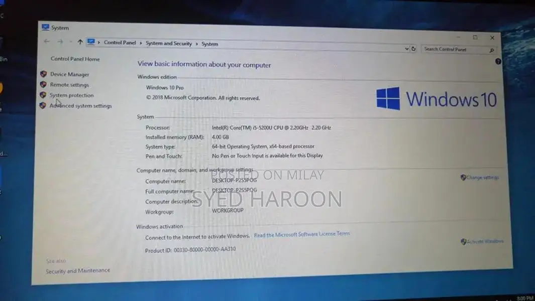 Dell Core i5 5th Gen Laptop with SSD and 4GB RAM