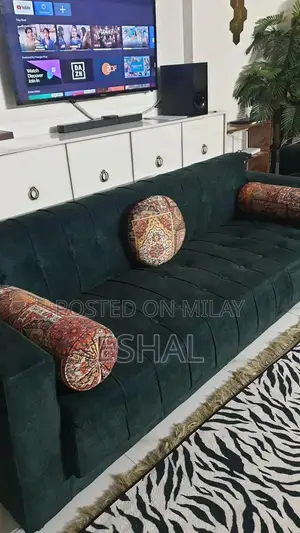 Green Velvet 3-Seater Sofa Bed with Storage
