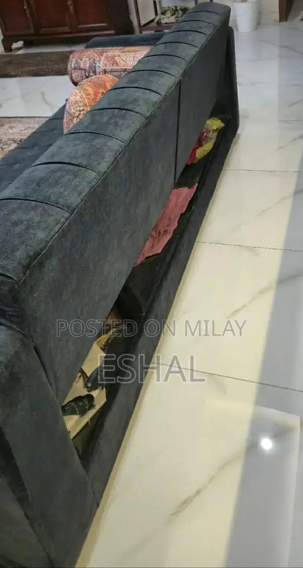 Green Velvet 3-Seater Sofa Bed with Storage