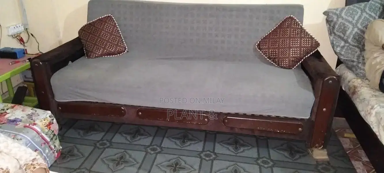 5-Seater Sofa Convertible Bed in Used Condition