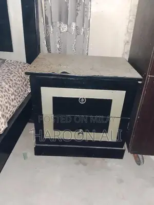 Wooden King Size Bed Frame with Matching Nightstand