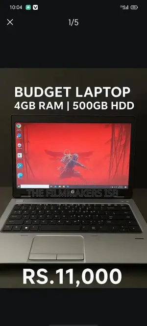 Photo - HP ProBook Laptop - AMD A6, 4GB RAM, 500GB HDD, Windows 10