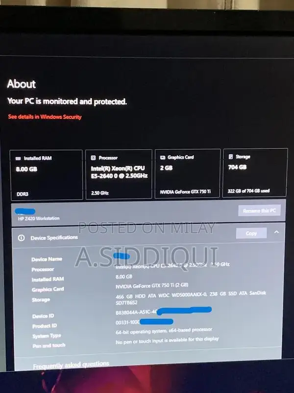 HP Z420 Workstation Gaming PC with GTX 750Ti Graphics