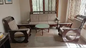 Photo - Premium Sheesham Wood 5 Seater Sofa Set with Moltyfoam Cushions