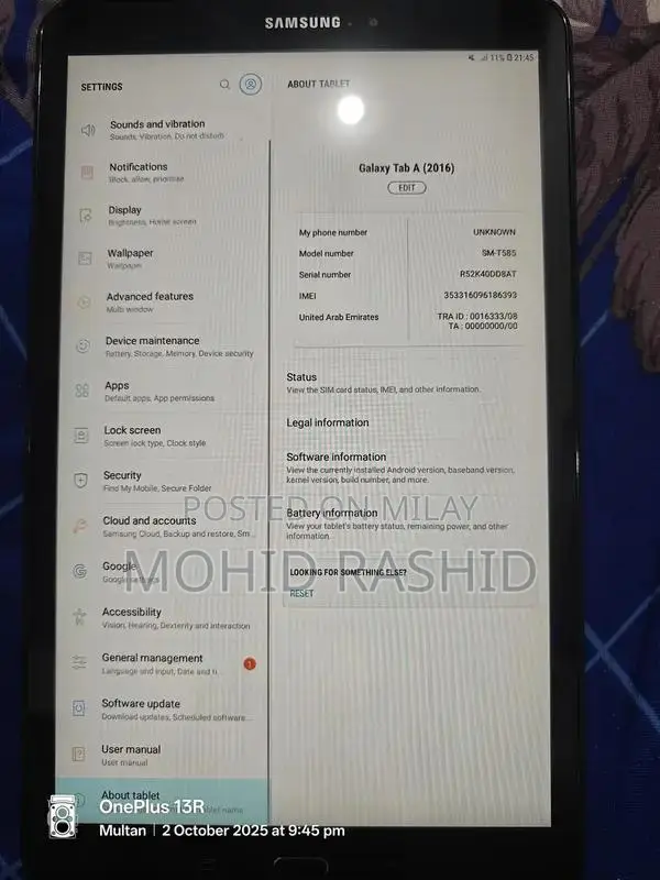 Samsung Tab A 10.1-inch Tablet with Large Screen