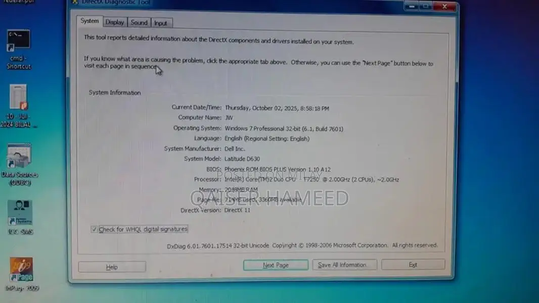 Dell Latitude D630 Laptop - Good Condition Business Notebook