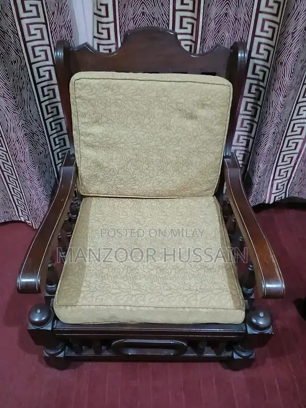 Wooden 5-Seater Sofa - Classic Living Room Furniture