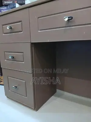 Wooden Dressing Table with Sliding Drawer Sides