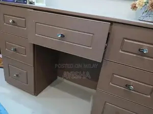 Wooden Dressing Table with Sliding Drawer Sides