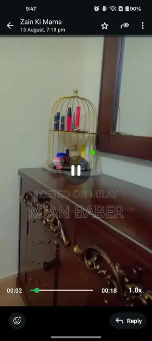 Wooden King Size Bedroom Set with Bed, Side Tables, and Dressing Table