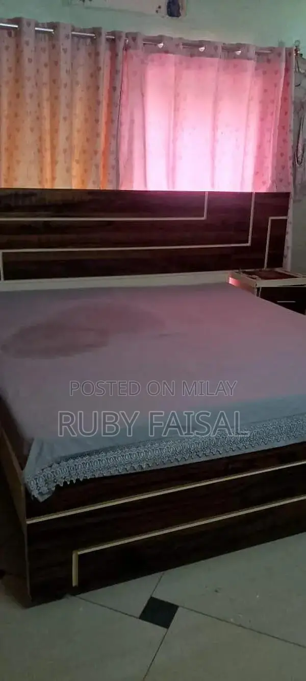 Wooden Double Bed Frame - Lightly Used, Great Condition