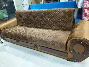 Photo - Dark Brown Sofa Bed - Convertible Living Room Furniture