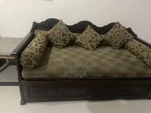 Photo - Convertible Solid Wood Sofa Bed - Full Size Sleeping Surface