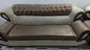 6-Seater Chinioti Wooden Sofa Set with Foam Upholstery