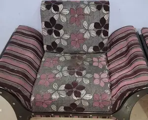 5 Seater Sofa Set with Glass Coffee Table