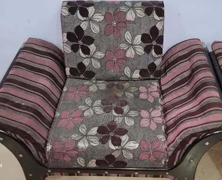 5 Seater Sofa Set with Glass Coffee Table