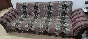 5 Seater Sofa Set with Glass Coffee Table