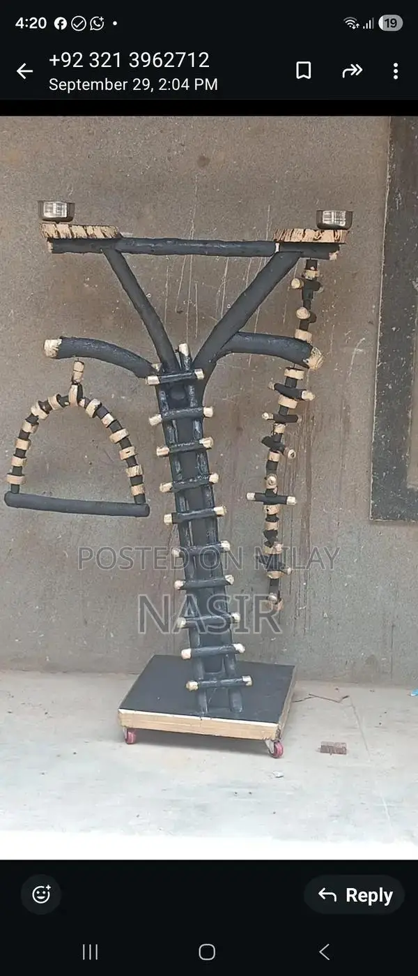 Large Wooden Parrot Perch Artificial Tree Stand for Pet Birds