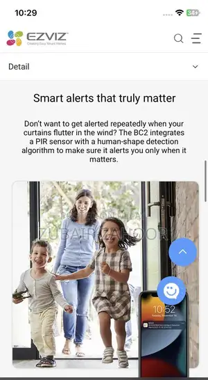 Ezviz BC2 Wireless Smart Battery Security Camera 1080p