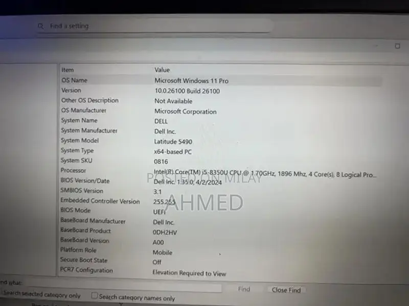 Dell Latitude 5490 Laptop - 8th Gen Core i5, 16GB RAM, 256GB SSD