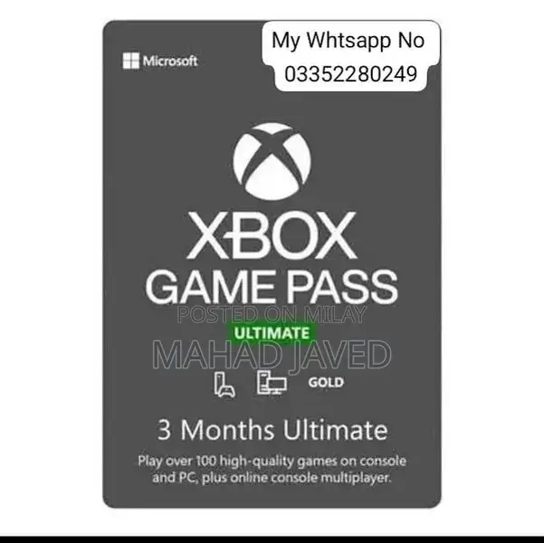 Xbox Game Pass Digital Subscription - Multiple Duration Options