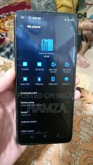 Tecno 16 Primer Smartphone with Large Storage