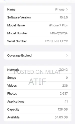 Golden 128GB Smartphone PTA Approved Used Condition