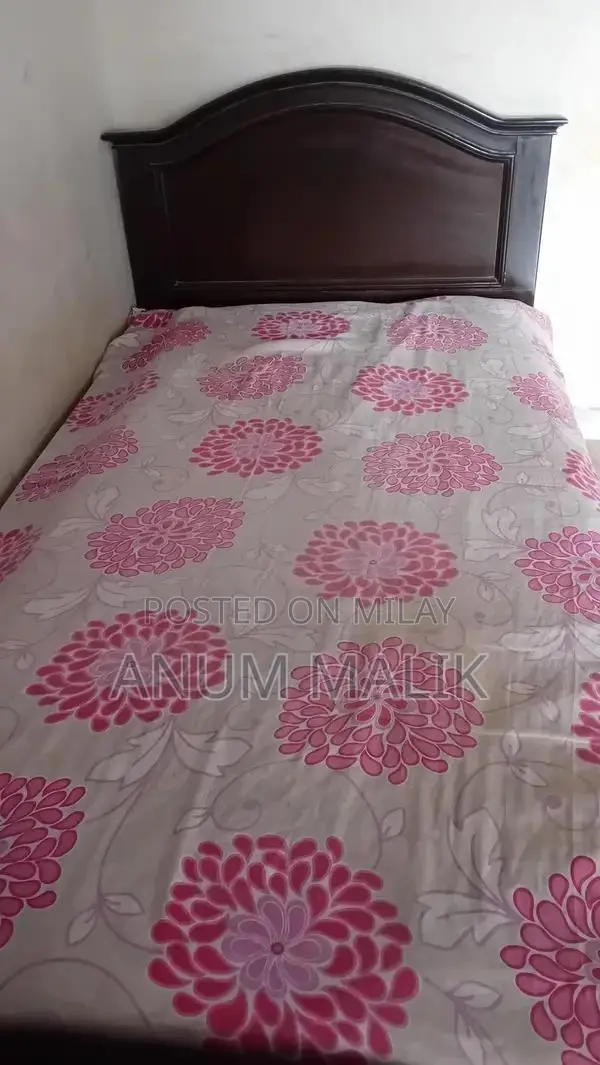 Wooden Single Bed Frame - Classic Minimalist Design