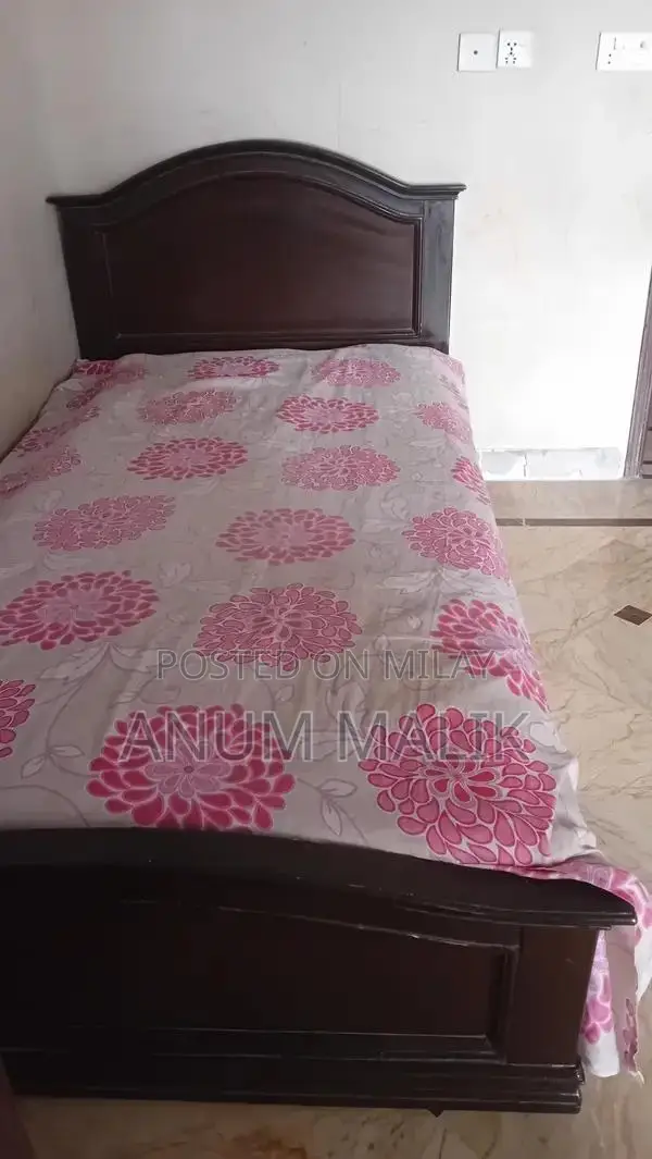 Wooden Single Bed Frame - Classic Minimalist Design