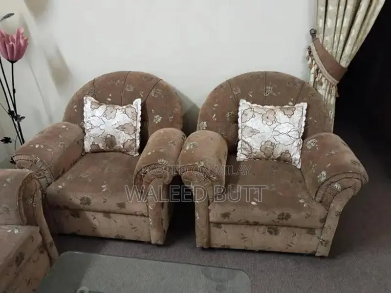 Contemporary 4 Piece Living Room Sofa Set with Accent Lighting