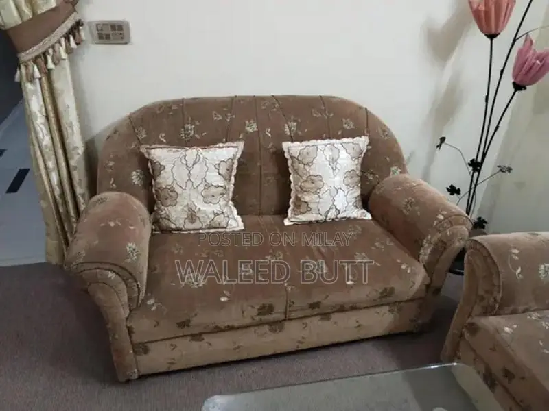 Contemporary 4 Piece Living Room Sofa Set with Accent Lighting