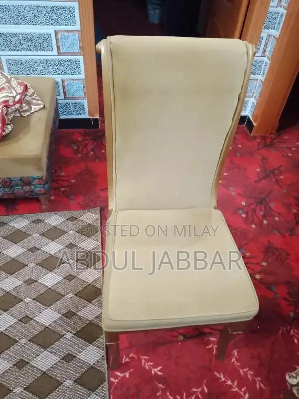 Solid Wood Dining Table with 6 Matching Chairs