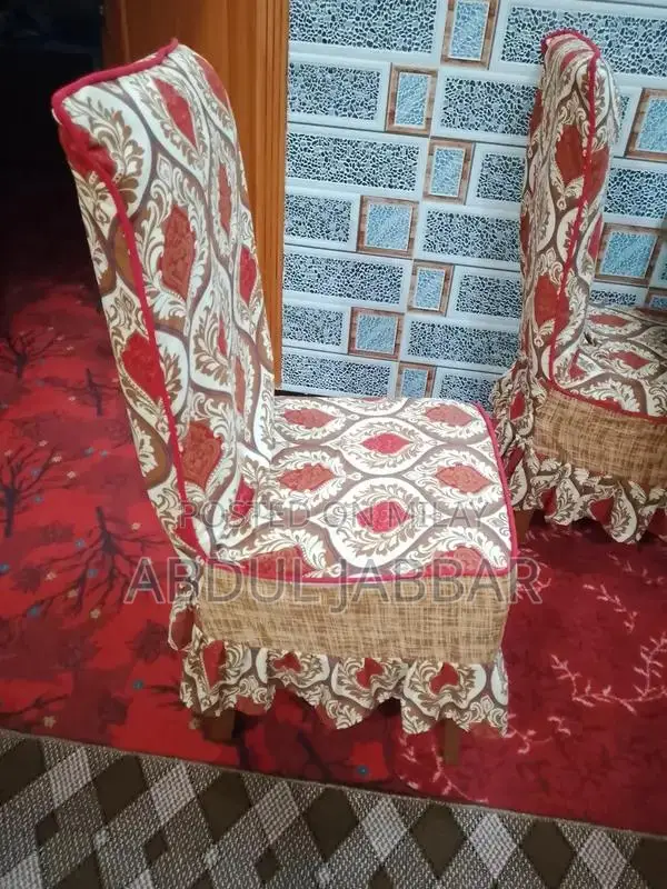 Solid Wood Dining Table with 6 Matching Chairs