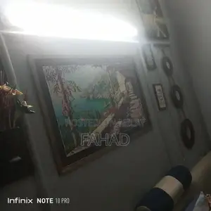 Complete Home Furniture Set with Sofas, Dining Table, and Painting