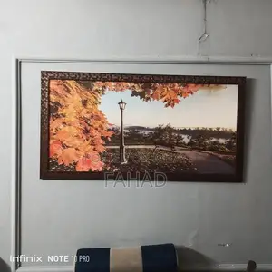 Complete Home Furniture Set with Sofas, Dining Table, and Painting