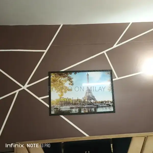 Complete Home Furniture Set with Sofas, Dining Table, and Painting