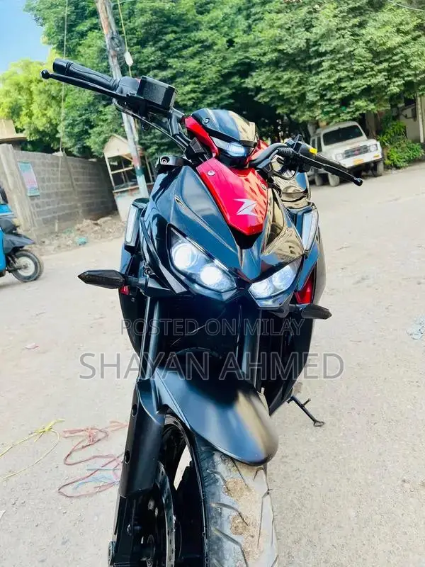 Kawasaki Z-1000 Replica Motorcycle - 400cc Black Sport Bike