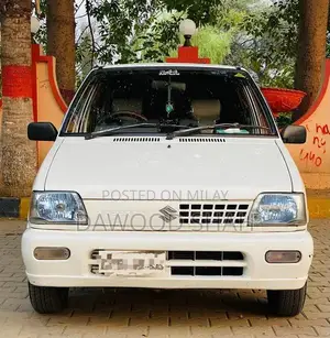 Mehran White Sedan with Alloy Rims and LCD Display