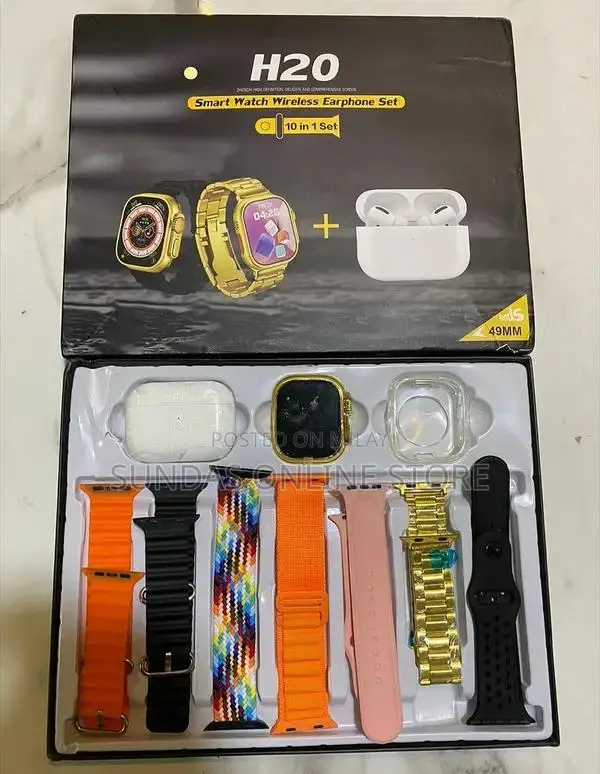 Bluetooth 5.1 Smart Watch with Health Tracking and Wireless Earbuds