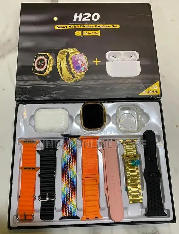 Bluetooth 5.1 Smart Watch with Health Tracking and Wireless Earbuds