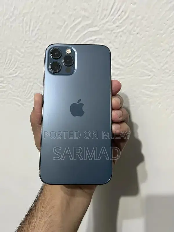 Pristine iPhone 12 Pro Blue Smartphone with Original Box