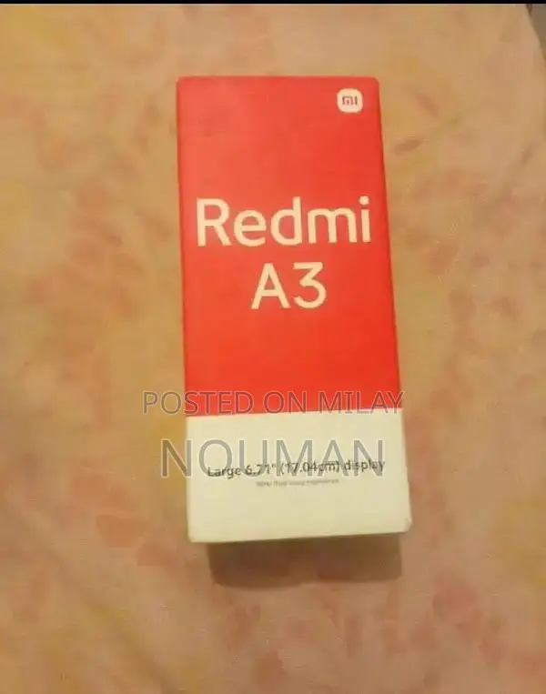 Redmi A3 Smartphone - 4GB RAM, 64GB Storage, Black