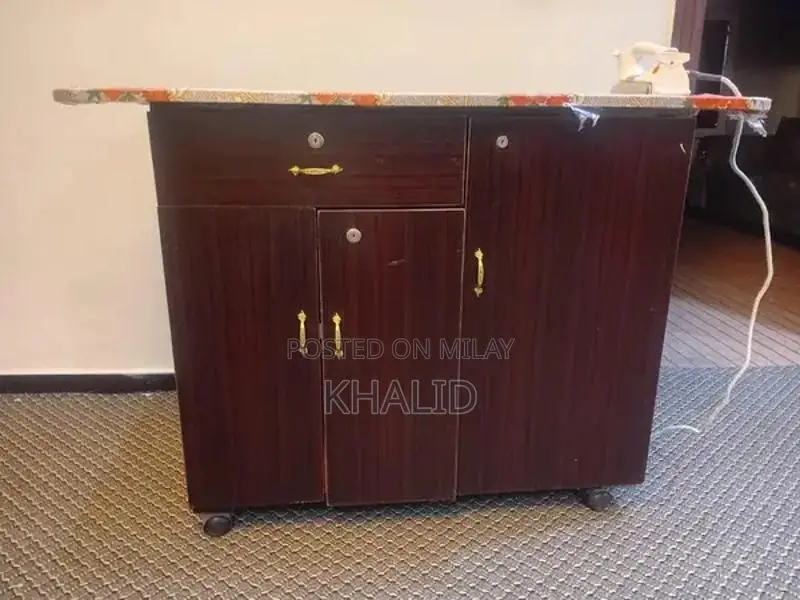 Rustic Wooden Iron Stand for Home or Decor