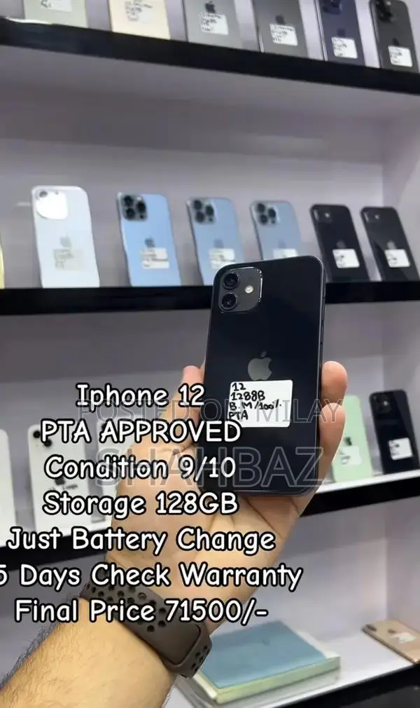 Apple iPhone 12 PTA Approved Smartphone 128GB Storage