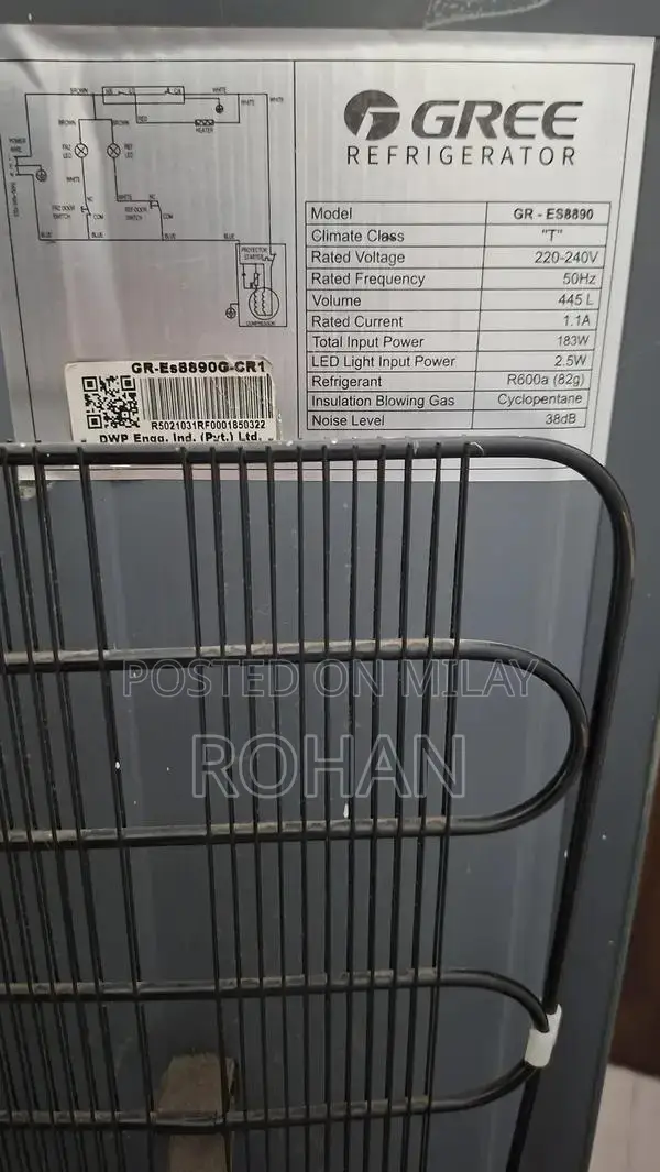 Gree Full Size Refrigerator - Nearly New Condition